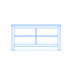 Furniture Tv Stand Ikea Brusali Tv Unit Outline Svg Vector, Free Vectors File